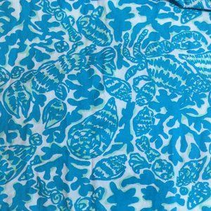 CLOSET CLOSING SALE! Lilly Pulitzer Lobster Reef Pockets Strapless Dress Medium